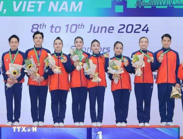 Việt Nam giành huy chương Vàng Giải vô địch Thể dục Aerobic châu Á